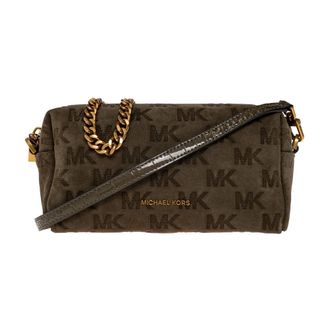 Michael Kors Bryant Small Suede Convertible Crossbody Bag - Dames - Tassen - Bruin - Maat: ONE Size Su&egrave;de