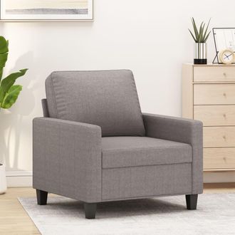 vidaXL Sill&oacute;n De Tela Gris Taup&eacute; 60 Cm Vidaxl