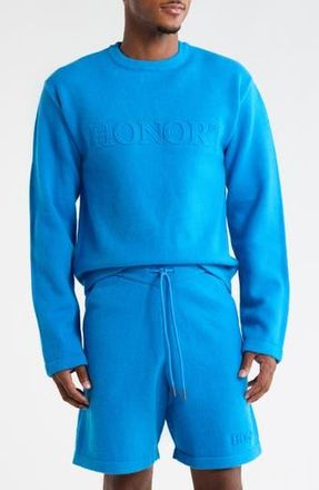Honor The Gift Cotton Logo Sweater in Blue at Nordstrom Rack, Size Xx-Large