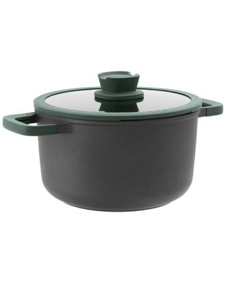 Berghoff Berghoff Leo Forest Non-Stick Cast Aluminum 5.9Qt Stockpot With Glass Lid