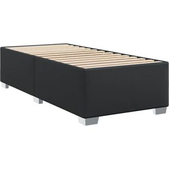 vidaXL Vidaxl - Estructura De Cama Sin Colch&oacute;n Cuero Sint&eacute;tico Negro 80x200 Cm