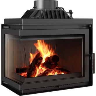 Kratki Kamineinsatz Gusseisen KRATKI SIMPLE links 8 kW &Oslash; 180