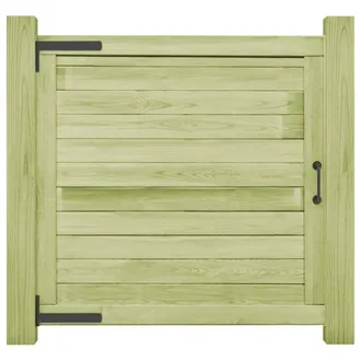 vidaXL Vidaxl - Cancello Da Giardino In Legno Di Pino Impregnato 100x100 Cm