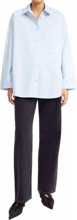 By Malene Birger Derris Organic Cotton Shirt In Periwinkle Blue
