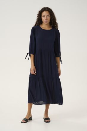 Cream Jurk CRAya A-shape navy