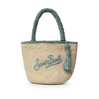 MC2 Saint Barth Raffia Shoulder Bag - female - MC2 Saint Barth - Shopping Bags - Beige - ONE SIZE - Bags