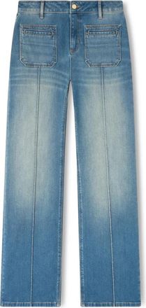 Motivi Straight Jeans - Dames - Regular Fit Jeans - Blauw - XS - Katoen - Jeans