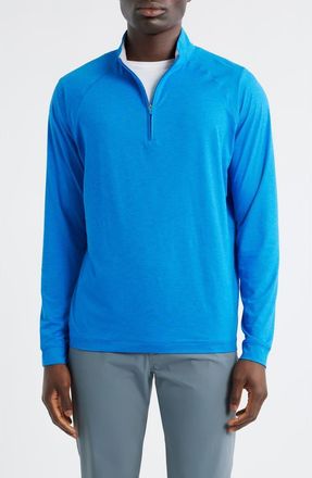 Johnnie-O Freeborne PREP-FORMANCE Quarter Zip Pullover in Palisades Blue at Nordstrom, Size Xx-Large