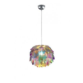 Reality Suspensi&oacute;n Clover Chrome Pigna Multicolor &Oslash;40 Cm Trio Iluminaci&oacute;n