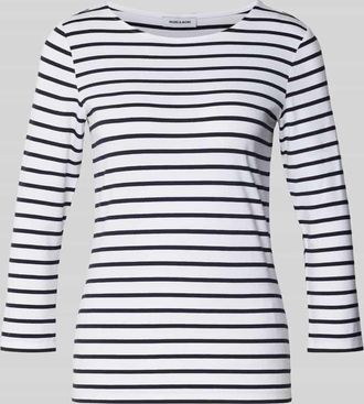 More & More More & More Regular Fit T-Shirt aus Viskose-Mix in Offwhite, Gr&ouml;&szlig;e 34