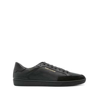 Saint Laurent Court Classic Sl/10 Trainers - male - Saint Laurent - Sneakers - Black - 7 UK - Shoes