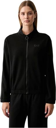 Emporio Armani Emporio Armani Ea7, Dames, Sweatshirts & Hoodies, Zwart, Maat: XS Katoen