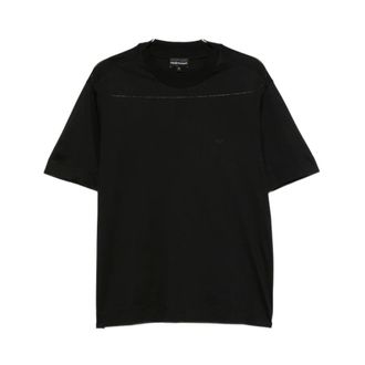 Emporio Armani Heren, Tops, Zwart, Maat: 2XL Katoen