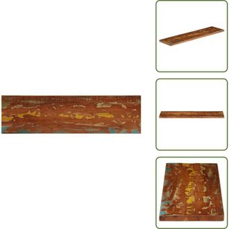 vidaXL Tavolo in legno rustico - vidaXL Piano Tavolo 120x40x2,5 cm Rettangolare in Massello di Recupero