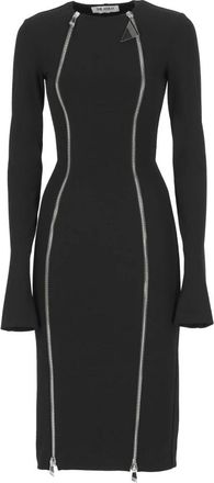 The Attico Midi Jurk - Dames - Casual kleedjes - Zwart - XS - Kleedjes