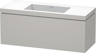 Duravit Duravit - Mueble De Ba&ntilde;o L-cube Wt Vero Air 500x1200x480mm Sin Orificio Para Grifer&iacute;a En Hormig&oacute;n