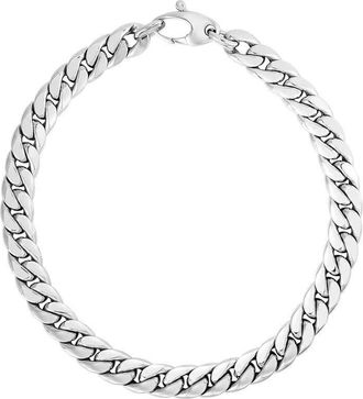 Tresorra 14K White Gold Classic Cuban Link Bracelet