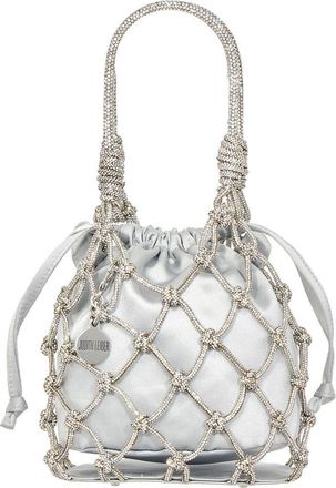 Judith Leiber Sparkle Net Pouch Bag in Silver Rhine at Nordstrom