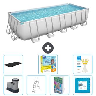 Bestway Piscina Bestway Power Steel Rectangular - 640x274x132 Cm - 8-piezas S566