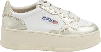 Autry Medalist Platform Sneakers - Dames - Sneakers - Wit - 40 EU - Katoen - Schoenen