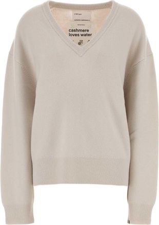 Extreme Cashmere Sand Stretch Cashmere Blend Jack Sweater