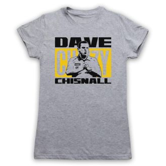 My Icon Art and Clothing Dave Chisnall Darts Tribute English Player Womens T-Shirt, Light Grey, Small
