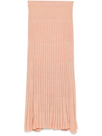 Zimmermann pleated midi skirt - women - Polyamide/Viscose - 2 - Neutrals