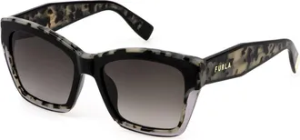 Furla SFU778V 700Y Mens Sunglasses Black Size 55
