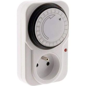 OEM Juego De 2 Temporizadores Mec&aacute;nicos Para Uso Diario Con Luz Indicadora, 3680 W - Blanco