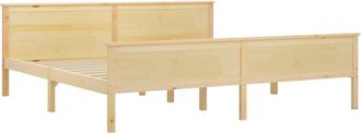 vidaXL Estructura de cama sin colchón madera maciza de pino 200x200 cm Vidaxl