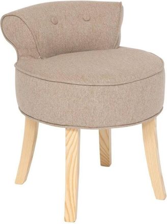 Atmosphera Atmosphera - Taburete Firmin pino beige 58x49x46cm créateur dintérieur