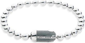 Good Art Hlywd Mens Goosebumps Poplock Bracelet in Sterling Silver at Nordstrom, Size 9