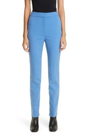 Derek Lam Malika Side Slit Cotton Blend Pants in Light Blue at Nordstrom Rack, Size 6