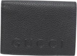 Gucci Pre-owned Wallets, male, Black, Size: ONE SIZE Pre-owned Leather Wallet 835076Aae1W