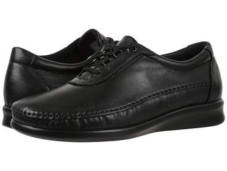 SAS Traveler Comfort Sneaker Womens Shoes Black : 10.5 WW - Double Wide (D), Leather