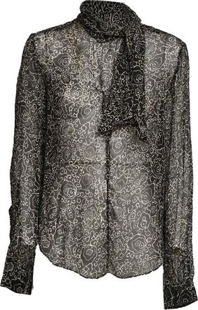 Isabel Marant Leona Top - Dames - Blouses & Shirts - Zwart - Maat: M Viscose