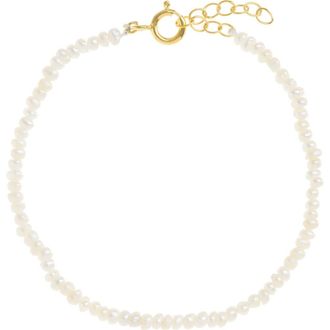 Freya Rose Seed Pearl Bracelet in Gold at Nordstrom