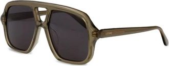 Loewe Slim Zonnebril - Dames - Zonnebrillen - Grijs - 54 MM - Accessoires