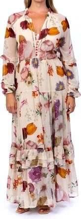 Tolani Heral Dress In Champagne