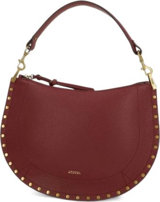 Isabel Marant Bolso de hombro Oskan Soft con cremallera - Bags - Mujer - Rojo - ONE SIZE