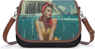 Generic Pin Ups Women Poster Fashion Womens Crossbody Bags Novelty Handbag Shoulder Bag Purse