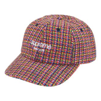 SUPREME FW25 Harris Tweed 6-Panel Red FW25H118-RED