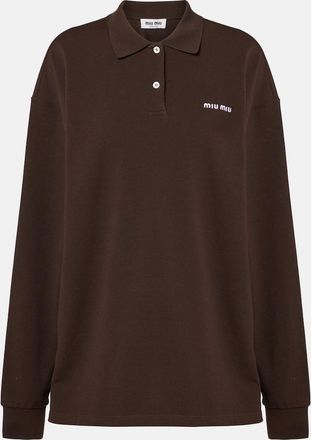 Miu Miu Polo in piqu&eacute; di cotone