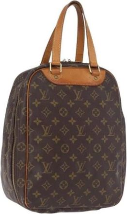 Louis Vuitton Vintage, unisex, Bruin, ONE Size, Leer, Pre-owned Excursion Hand Bag