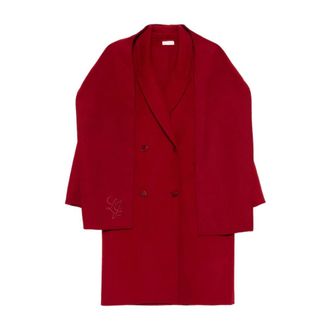 Liu Jo Dames, Mantels, Rood, Maat: S Wol