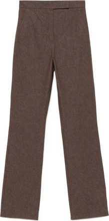 Max Mara Dames, Broeken, Bruin, Maat: XS Katoen