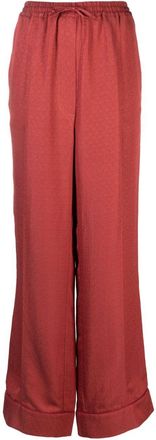 Sleeper Red Pastelle Patterned-Jacquard Pyjama Bottoms - Womens - Rayon/Polyester