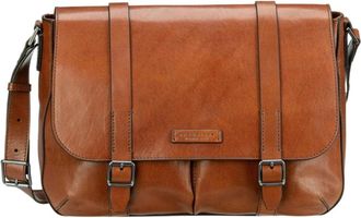 The Bridge Cesare Messenger - Heren - Laptoptassen - Bruin - ONE Size - Leer - Tassen