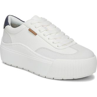 Dr. Scholls Time Off Platform Sneaker in White Grey at Nordstrom, Size 7.5
