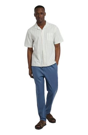 Onia Stretch Linen Pull-on Pant in Vintage Indigo at Nordstrom, Size Xx-Large S